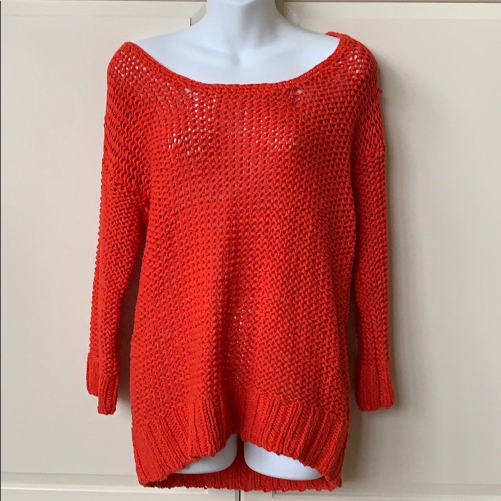 C Wonder Orange Knit Sweater